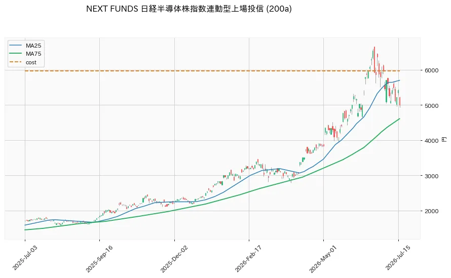NEXT FUNDS 日経半導体株指数連動型上場投信 1年
