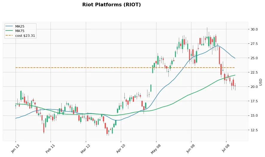 Riot Platforms 6ヶ月